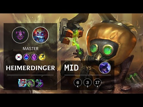 Heimerdinger Mid vs Ryze - KR Master Patch 11.17