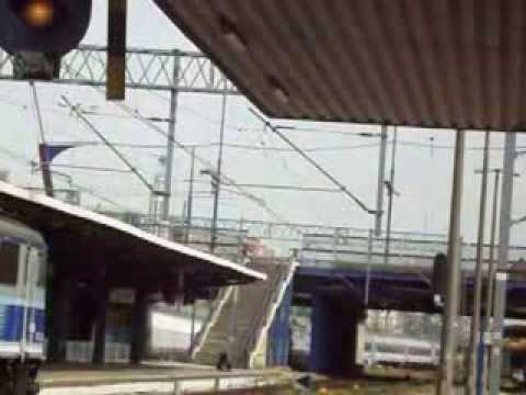 1,2 Wjazd na stacje Poznań Główny pociągu EIC 1600 Panorama relacji Warszawa Wschodnia   Wrocław Głó