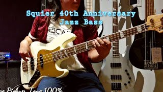 Video thumbnail for Squier 40th Anniversary Jazz Bass + Aguilar Tone Hammer 350 Soundtest! by Meylar López