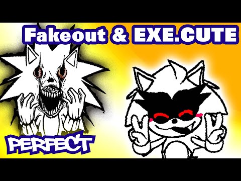 A Fakeout & EXE.CUTE One-Shot - (A Battle Of Opposites!) - FNF Mod - Perfect Combo Showcase [HARD]
