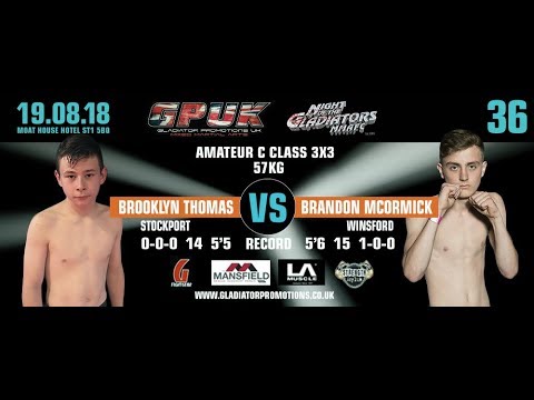 GPUK - Night Of The Gladiators 36 - Brooklyn Thomas vs Brandon Mcormick