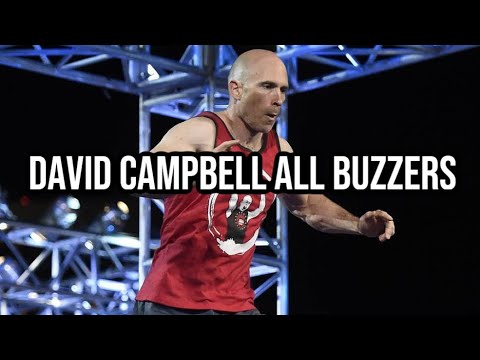 David Campbell All Buzzers | American Ninja Warrior