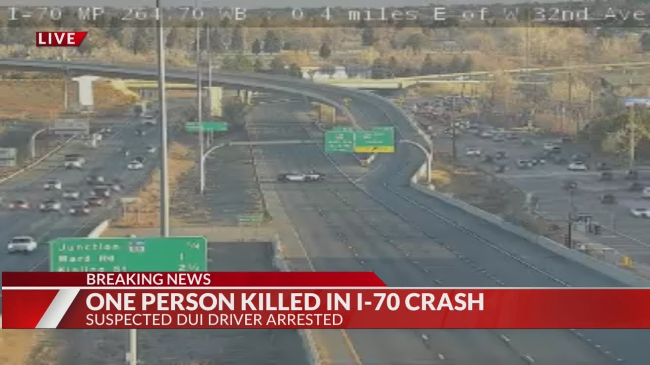 1 dead following crash on I-70 in Wheat Ridge