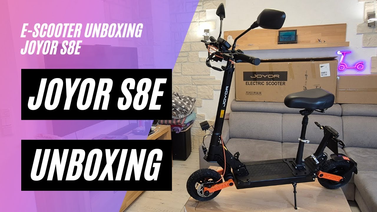 🛵 Joyor S8E 🎁 Unboxing und Probefahrt (48V, 26AH, 800W, 45km/h)