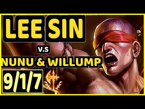 CINKROF (LEE SIN) vs NUNU & WILLUMP - 9/1/7 KDA JUNGLE GAMEPLAY - EUW Ranked MASTER
