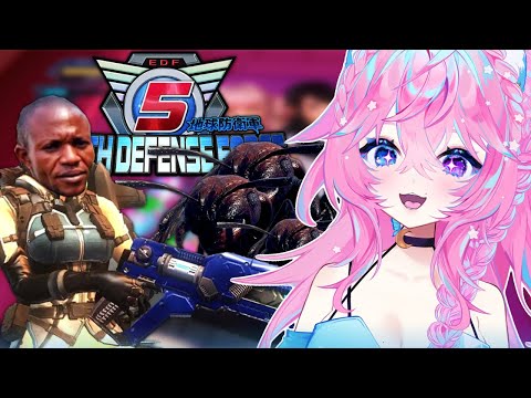 ━☆NEKO REACTS━☆ EARTH "DEFENSE" FORCE 💀🔥| Sseth is UNHINGED in EDF5 ! !
