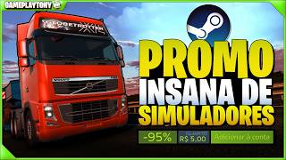 💸 MELHORES JOGOS DE SIMULAÇÃO EM PROMOÇÃO na STEAM Tem JOGO GRÁTIS!