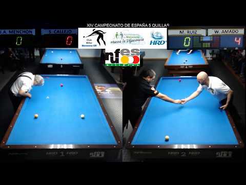 Cuartos de final XIV Campeonato de España de 5 quillas (Granada). Mesas 1 y 2