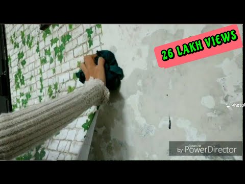 How to paste pvc self adhesive wallpaper at home