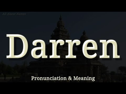 Darren - Pronunciation and Meaning