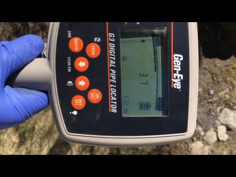 Using Gen-Eye locator to find a broken sewer