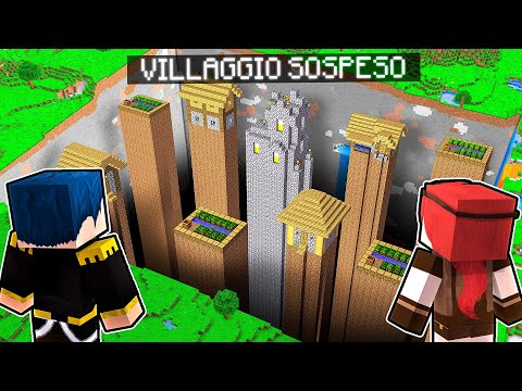 HO TROVATO UNO STRANO VILLAGGIO ALTO SU MINECRAFT!