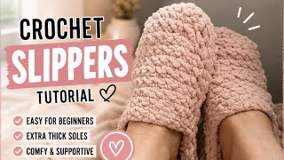 How to crochet slippers easy for beginners 