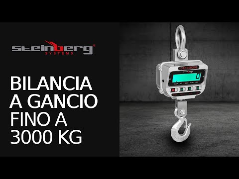 Video - Bilancia a gancio - 3 t / 0.5 kg - LCD