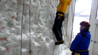 preview picture of video 'Ice climbing wall in Scotland, Kinlochleven'
