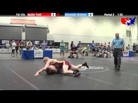 Austin Trott vs. Alexander Graham at 2013 Junior Nationals - FILA - FS