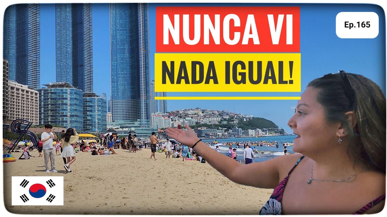 COMO É uma CIDADE praiana na COREIA DO SUL! é assim que eles vão para praia?😳
