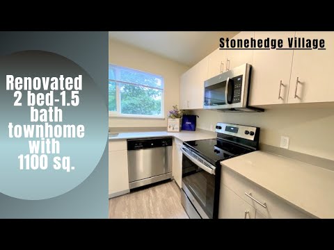 Renovated 2 bed-1.5 Bath townhome at Stonehedge Village