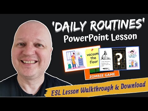 Daily Routines - Grade 3-4 ESL Lesson Walkthrough and Download