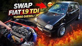 Fiat 600 KILLER swap 1.9 TDI 350cv 720nm | motore STOCK con 300.000km | una diesel DRAG stradale !