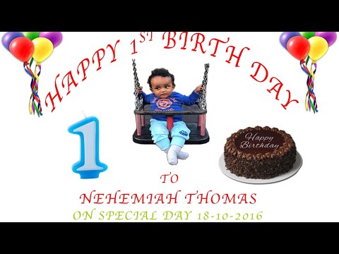 My son Nehemiah 1st birthday