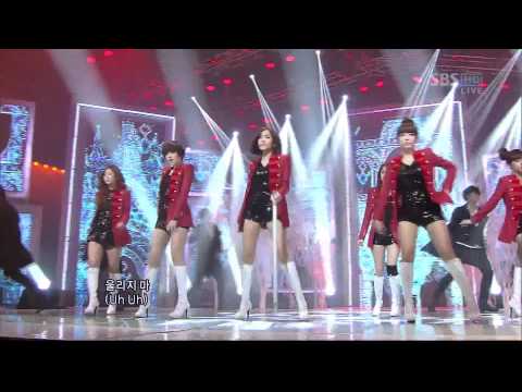 111225 T-ara - Cry Cry on Inkigayo Christmas special