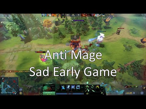 Anti mage was broken early game then came back, 7.37c Dota 2 Gameplay