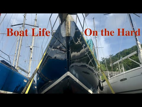 Hurricane Haul Out in Grenada Preparing our boat for storage