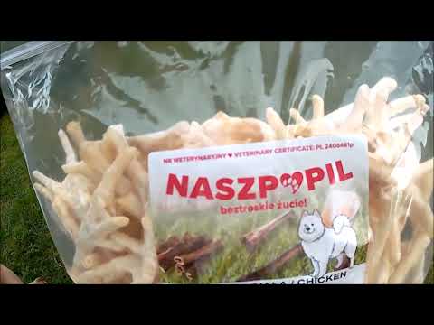 Pejsci a kuřecí pařát, Pamlsek pro psy kuřecí nohy bílé - chicken feets white - kurza łapa biała