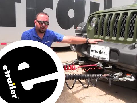 etrailer | Setting up the Blue Ox Avail Non-Binding Tow Bar on a 2023 Jeep Wrangler
