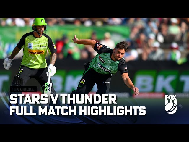 Melbourne Stars vs. Sydney Thunder – Full Match Highlights  I 23/12/23 I Fox Cricket