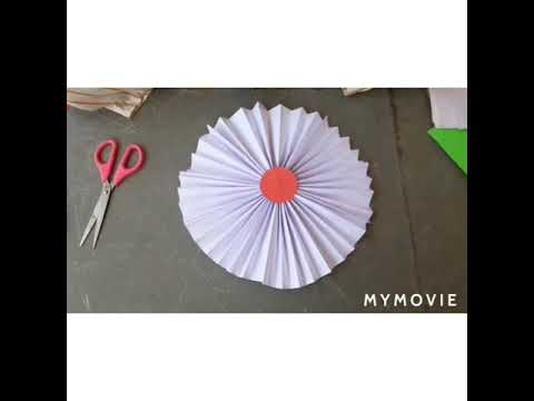 Easy and simple paper flowers making #3 different flowers #Bhavana Bhavitha sisters