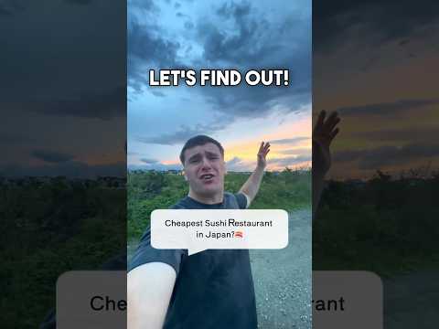 Cheapest Sushi in Japan🍣🤔- Tokyo, Japan🇯🇵 #japan #travel #japantravel #japanfood #tokyo