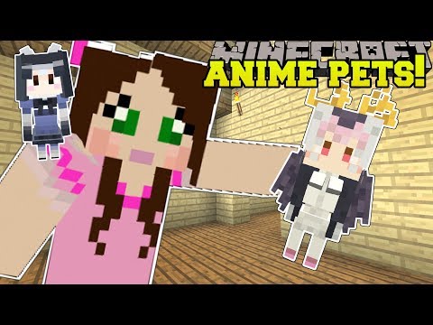 Minecraft: ANIME PETS!! (KAWAII ANIMALS!) Mod Showcase