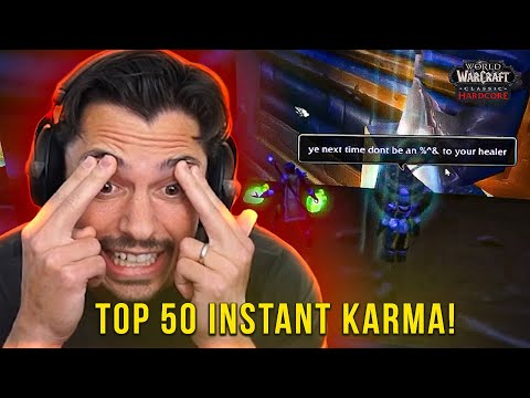 Xaryu Reacts to Top 50 INSTANT KARMA Moments In Hardcore WoW