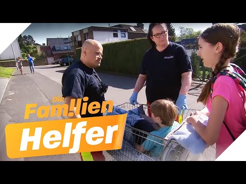 Unterwegs im Einkaufswagen! 🛒 Was steckt hinter der Geschwister-Story? | Die Familienhelfer | SAT.1