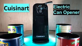 How to use an electric can opener | Cuisinart model CCO-50BKN is used for the demo