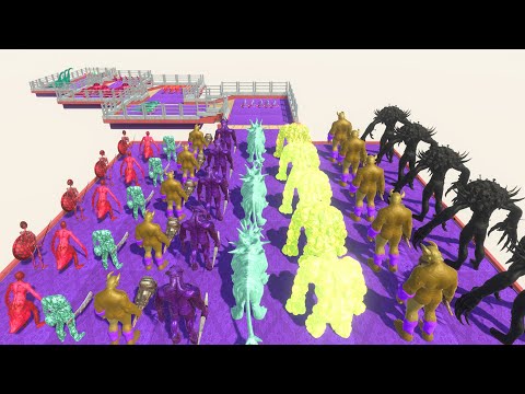 Colored INFERNALS vs Strongest Animal Championship - Animal Revolt Battle Simulator