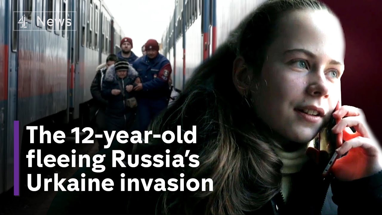 Russia Ukraine conflict: The girl fleeing a war