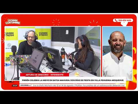 PIRRÉN: VILLA PEHUENIA CELEBRA LA NIEVE CON UNA GRAN FIESTA | LA SANA COSTUMBRE