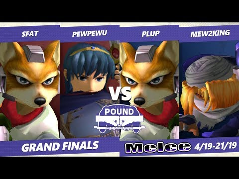 Pound 2019 SSBM Teams -  Mew2King & Plup VS  SFAT & PewPewU - Smash Melee Grand Finals