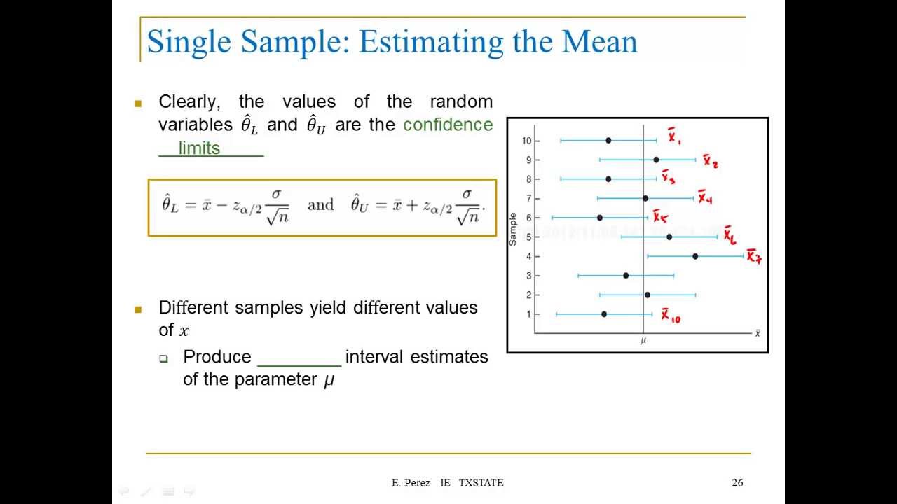 Lecture 13: Estimation and Confidence intervals (11/18/19)