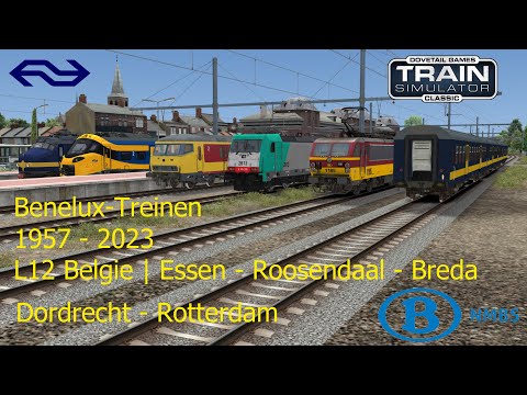 Train Simulator BENELUX | NMBS SNCB NS | Essen Roosendaal Breda Rotterdam | 1957 - 2023 | LiveStream