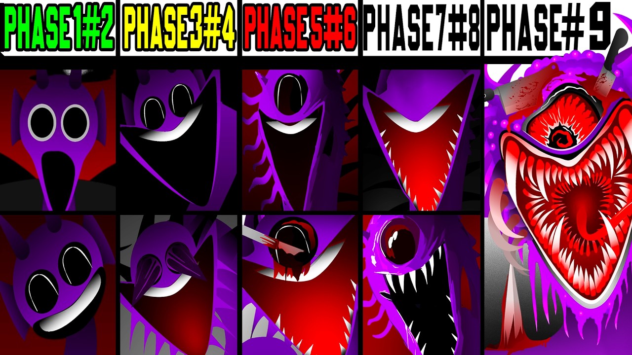 Incredibox Sprunki All PHASES From 1 - 9 #sprunki #incredibox #sprunkimod | Live-1