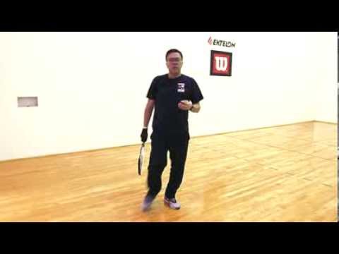 Racquetball: Return of serve strategy