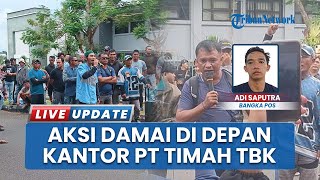 Aksi Damai Massa di Depan PT Timah di Pangkalpinang, Minta Proses Penambangan Libatkan Masyarakat