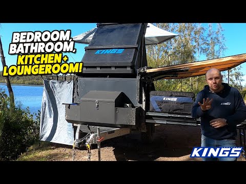 This Amazing Camper Trailer is a 4-ROOM HOME ON WHEELS that you can tow ANYWHERE!