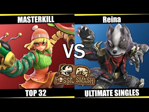 Fossil Smash 2023 Top 32 - MasterKill(Min Min) Vs. Reina(Wolf/Fox) SSBU Ultimate Singles