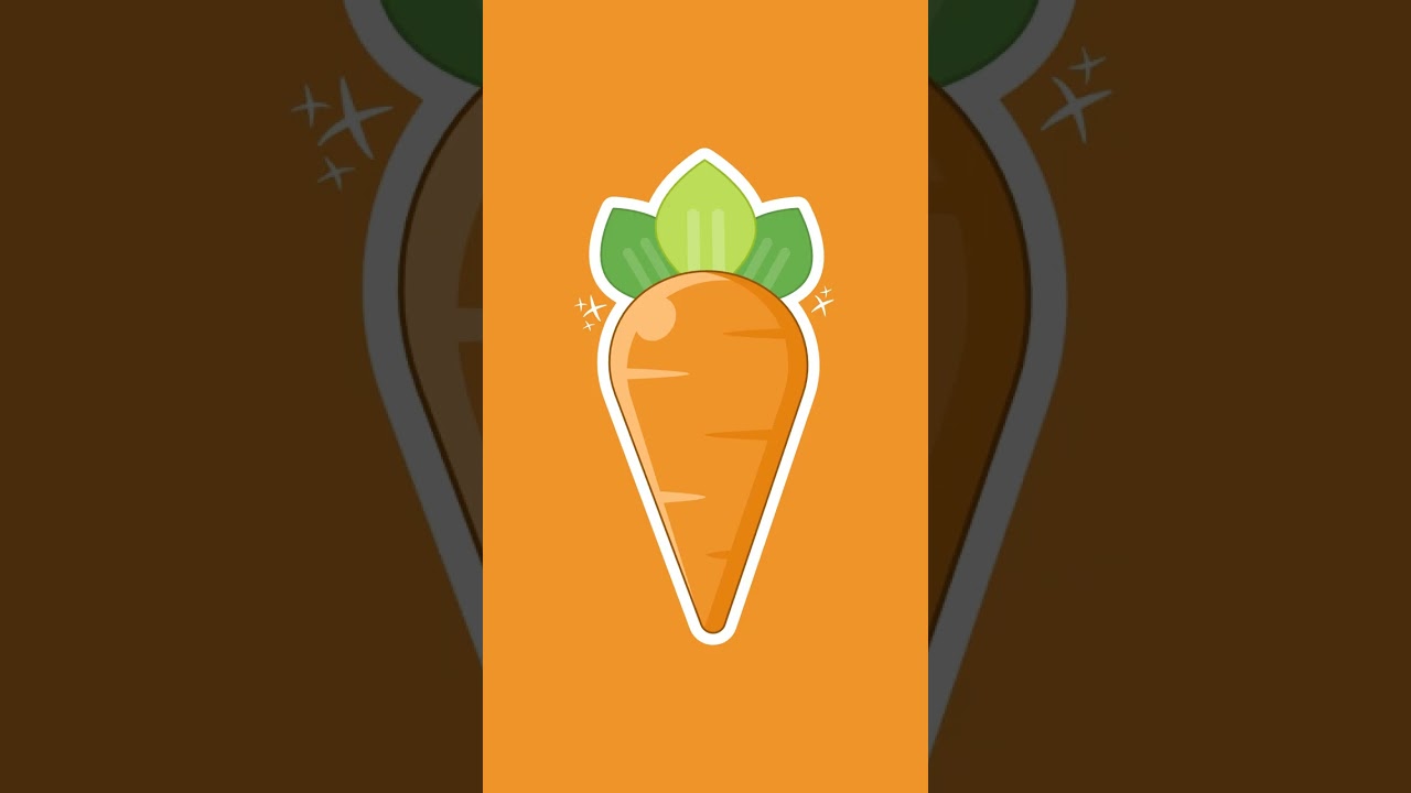 Fresh carrot vector illustration