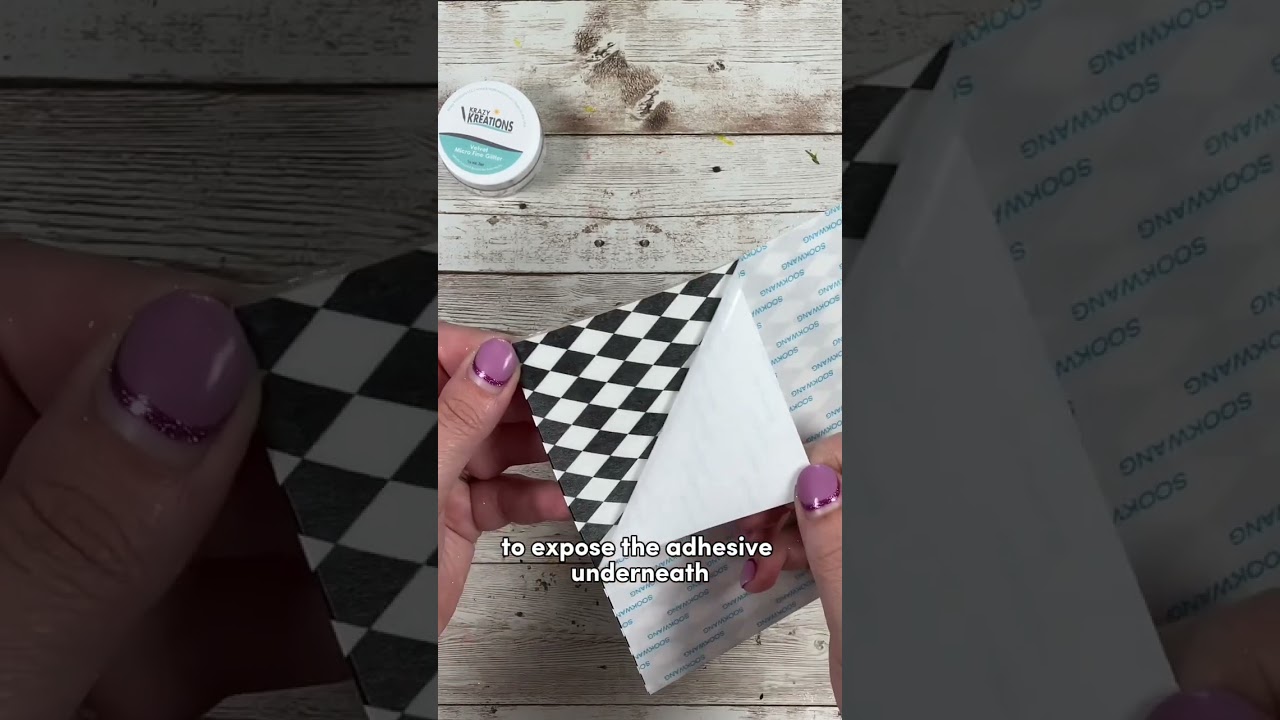 Patterned Micro Fine Glitter Paper #shorts